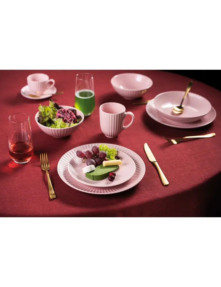 Talířová sada - Daisy růžová 6/30