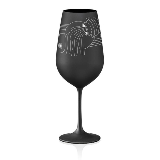 Sklenice na vino - Znamení vodnář 550ml