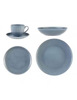 Talířová sada - Daisy modrá 6/30