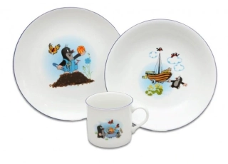 Talířová sada Krteček a loďka