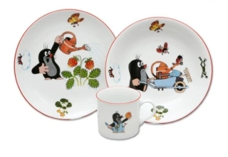 Talířová sada Krteček a jahůdky