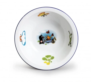 Miska Praktik Krteček a kolečka 16cm modrá linka